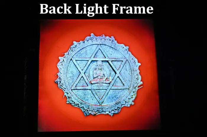 LED illuminated decorative art frame